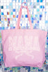 White Lace Mama Canvas Jumbo Tote