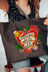 Work Of Heart Roses Canvas Jumbo Tote