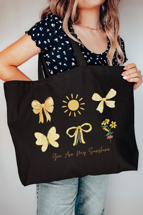 You Are My Sunshine Canvas Jumbo Tote
