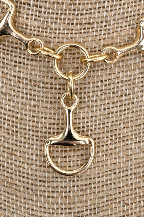 Highline Tack Goldtone Necklace