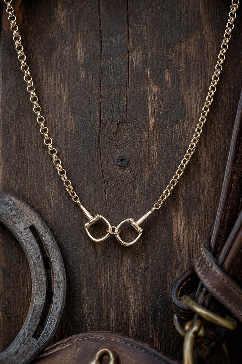 Tribeca Tack Goldtone Necklace