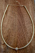 Liquid Light Goldtone Omega Chain Necklace