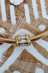 Crystal Cadence Goldtone Omega Chain Necklace