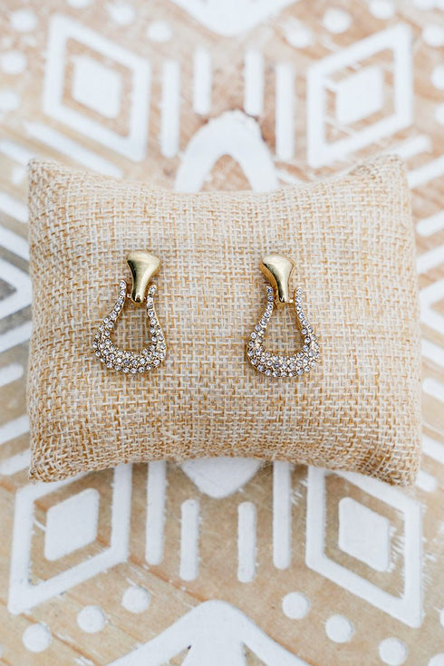 Rein & Radiance Goldtone Earrings