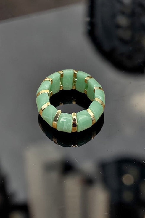 Mint & Goldtone Flair Play Bracelet