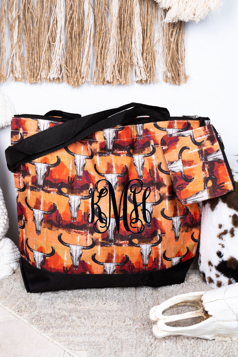Flagstaff Frontier with Black Trim Tote Bag