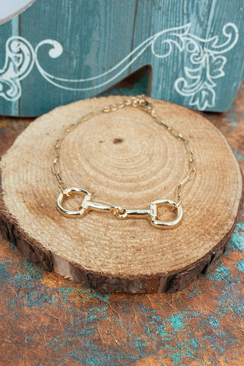 Bridle Theory Goldtone Bracelet