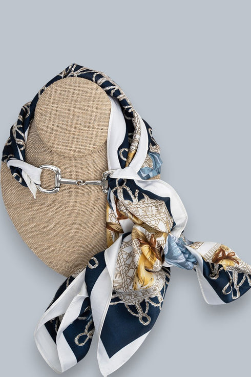 Bridle & Brand Silvertone Scarf Slide
