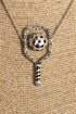 Pickleball Rally Ready Turquoise & Silvertone Necklace