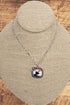 Legendary Cowboy Turquoise & Silvertone Necklace