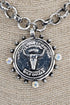 Lone Star Ledger Silvertone Necklace