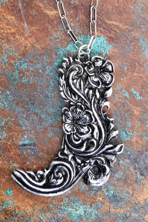 Rosalie Trail Silvertone Necklace