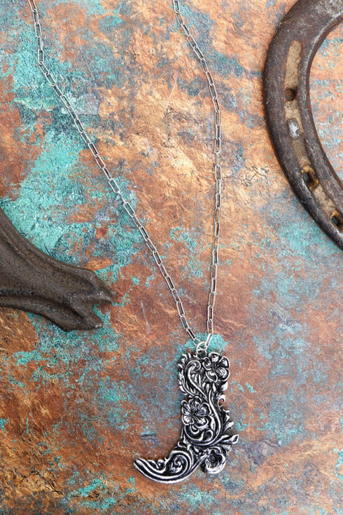 Rosalie Trail Silvertone Necklace