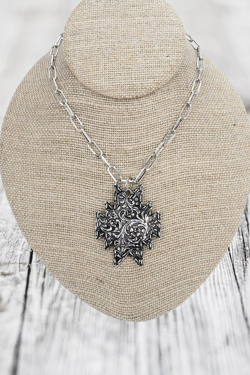 Winslow Wildflower Silvertone Necklace