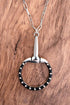 Lexington Line Silvertone Necklace