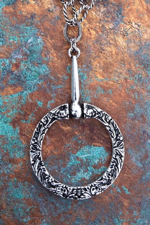 Derby Manor Silvertone Necklace