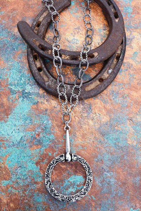 Derby Manor Silvertone Necklace