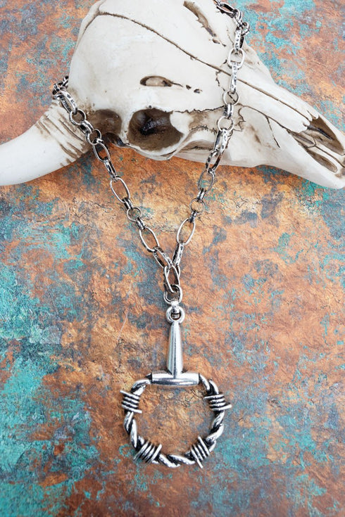Briarcrest Bit Silvertone Necklace