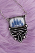 Boots & Blooms Silvertone Necklace
