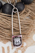Route 66 Pin Drop Silvertone Necklace