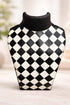 11 x 8.5 Check This Out Black Faux Leather Large Necklace Display