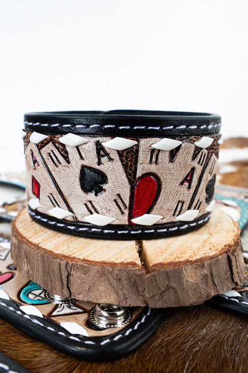 Hold All The Aces Snap Cuff Bracelet