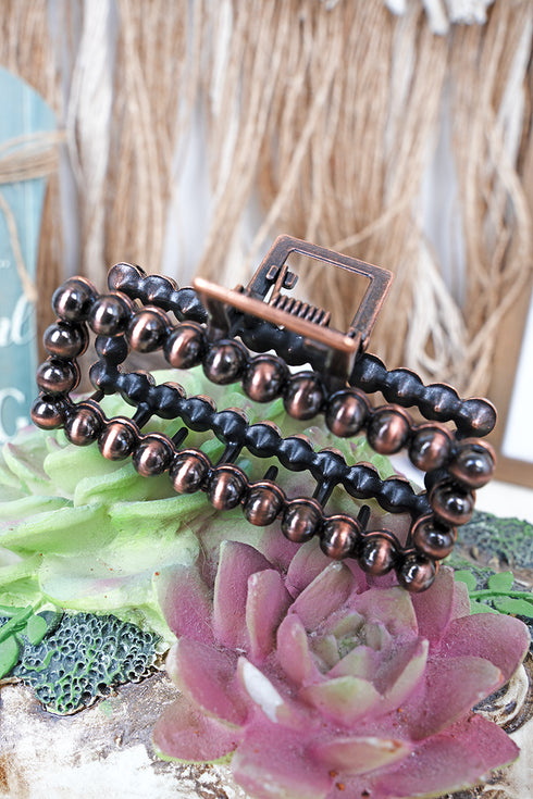 Lainey Copper Pearl Hair Claw