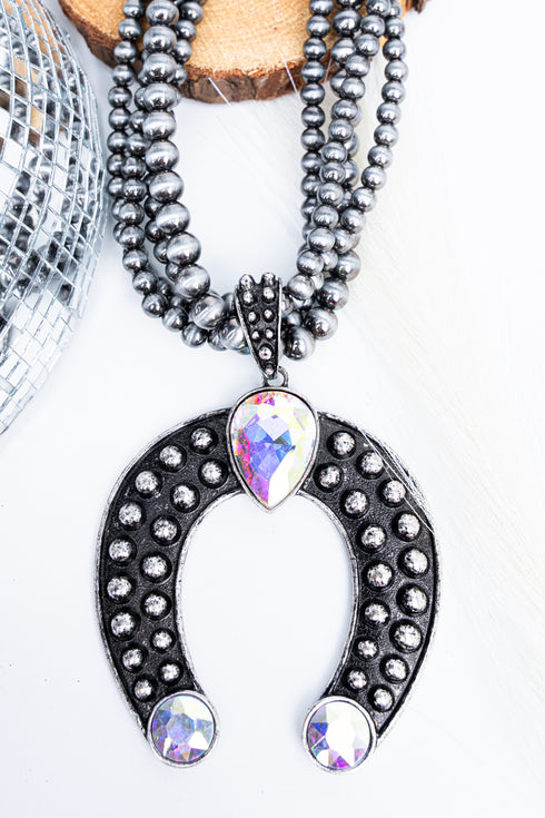 Calaway Canyon Crystal Squash Blossom Multi Beaded Necklace