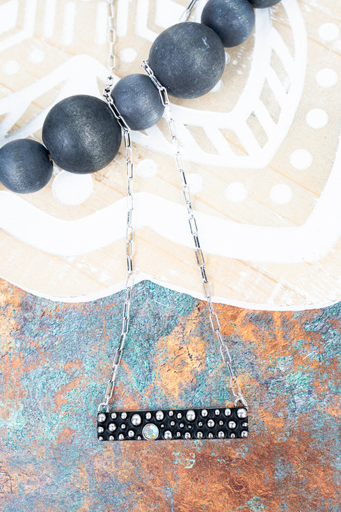 Frontier Falls Silvertone Necklace