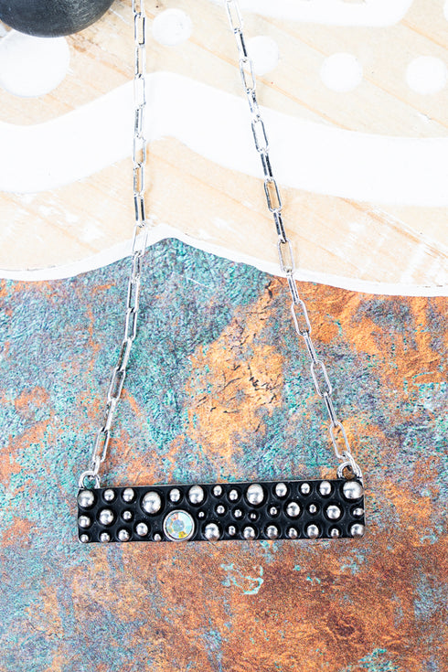 Frontier Falls Silvertone Necklace