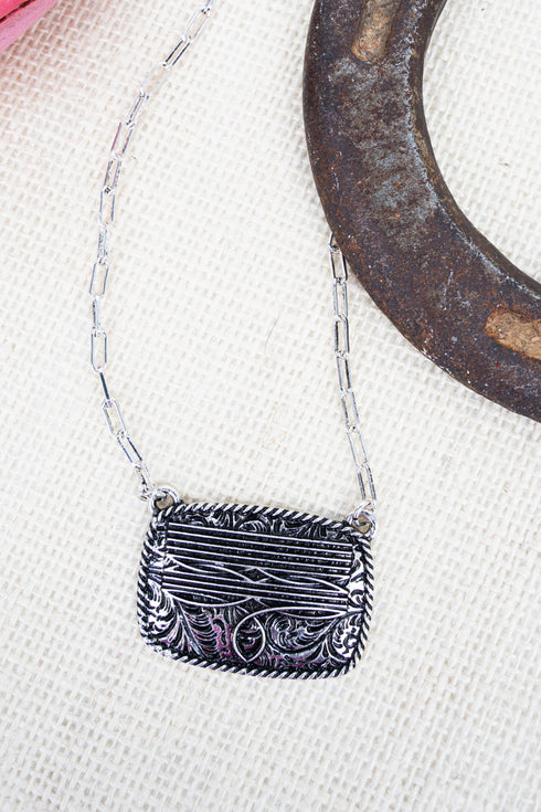 Bootcut Beauty Silvertone Necklace