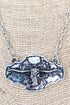 Texas Icon Silvertone Necklace