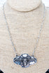 Texas Icon Silvertone Necklace