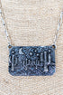 Desert Night Silvertone Necklace