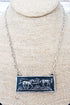 Moonlight Mustangs Silvertone Necklace