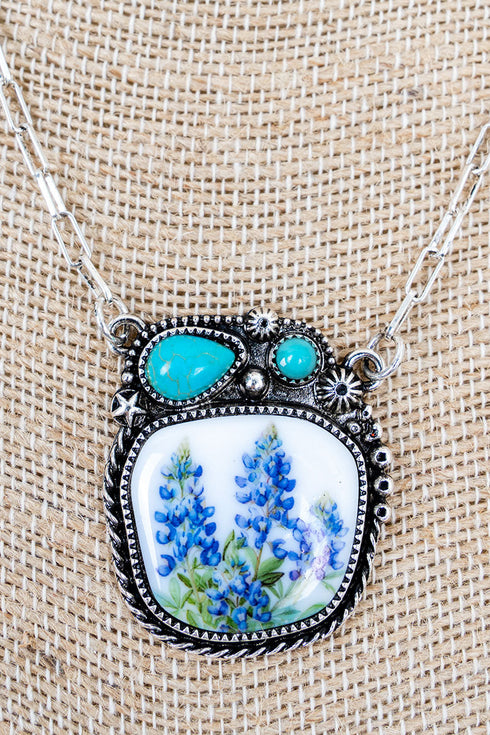 Montana Meadow Silvertone Necklace