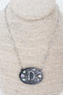 The Signature Saddle 'D' Iridescent Silvertone Necklace