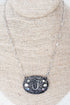 The Signature Saddle 'J' Iridescent Silvertone Necklace