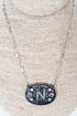 The Signature Saddle 'N' Iridescent Silvertone Necklace