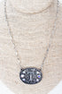 The Signature Saddle 'T' Iridescent Silvertone Necklace