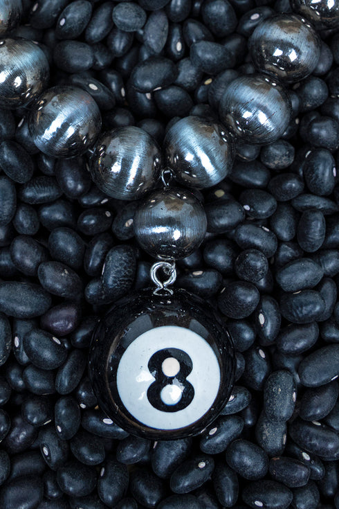 The Lucky Shot Silver Pearl Necklace