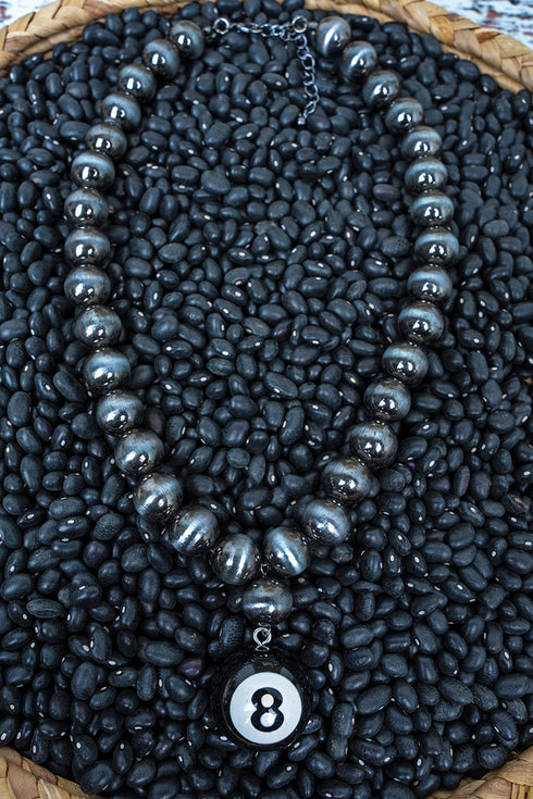 The Lucky Shot Silver Pearl Necklace