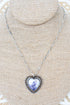 Hill Country Heart Silvertone Necklace