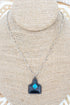 Shadow Deal Tag Silvertone Necklace