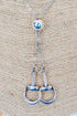 Westbound Bit Silvertone Bolo Necklace