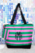 Bubblegum Bands with Black Trim Tote Bag