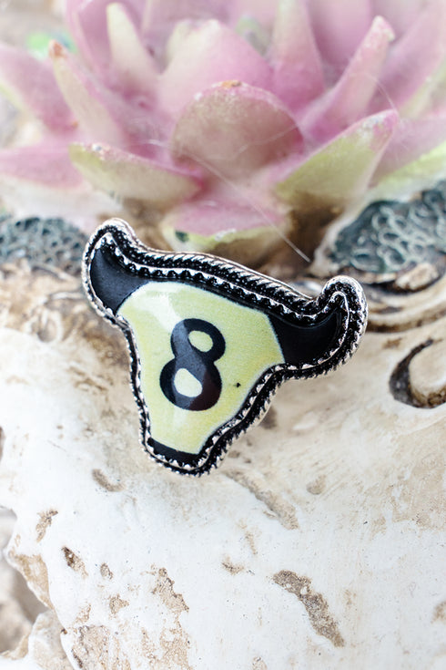 Wild Shot Silvertone Ring