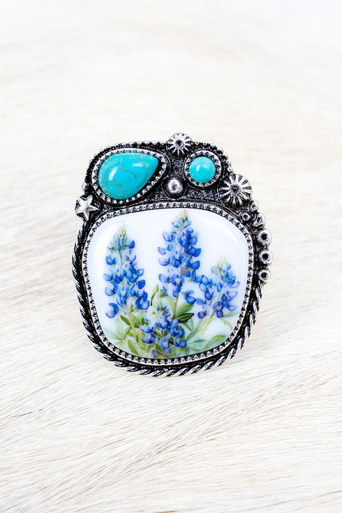 Montana Meadow Silvertone Ring