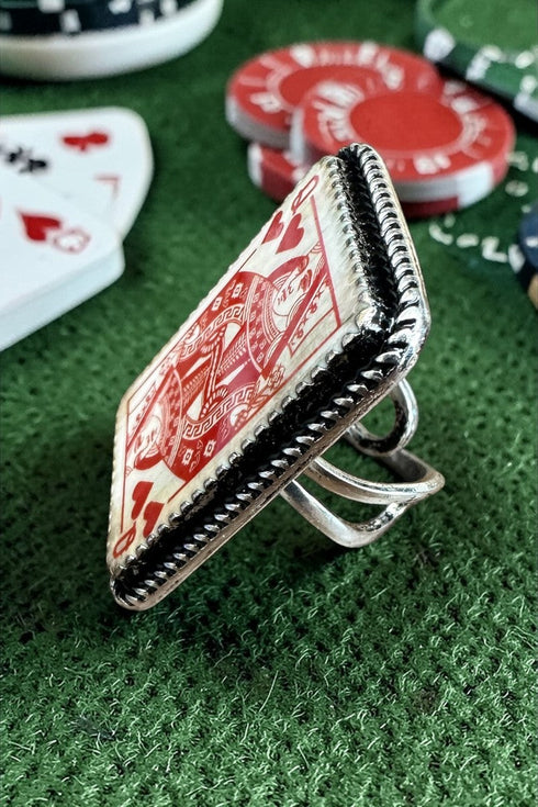 Queen's Gambit Silvertone Ring