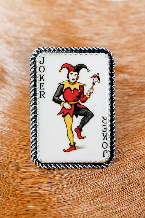 The Wild Card Silvertone Ring